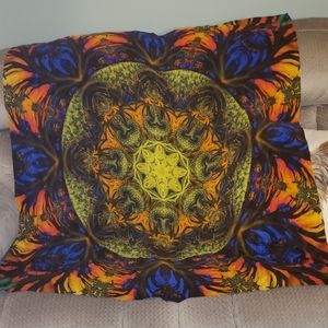 2 Old Hippies X Shawlux Silk Psychedelic Scarf